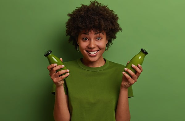 Holding Green Smoothies