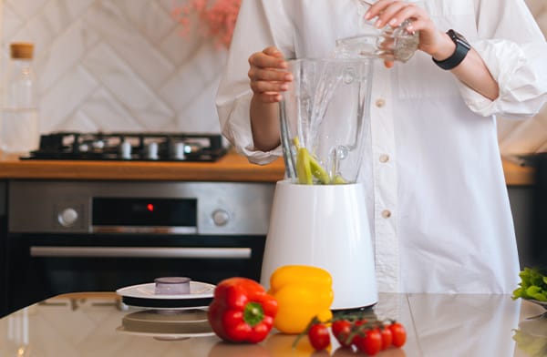 Adding Water to Smoothie