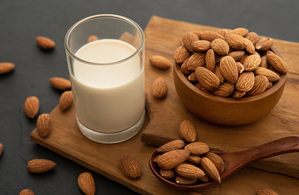 Almond Milk Glass