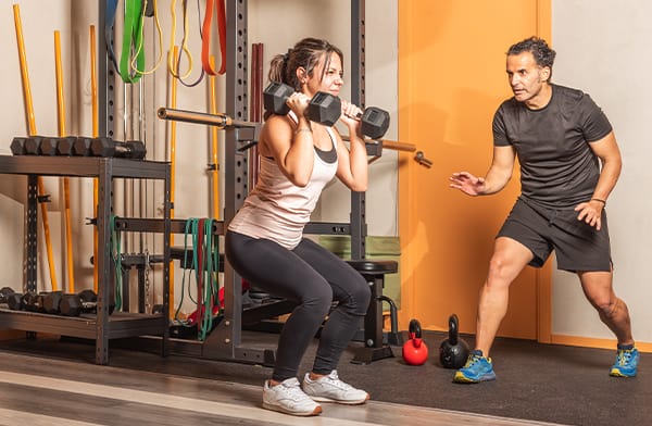 Dumbbell Thruster Exercise