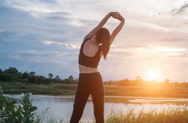 Woman Staying Healthy