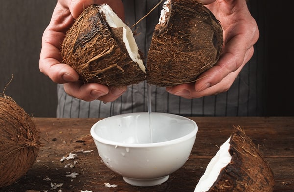 Collecting Coconut Water