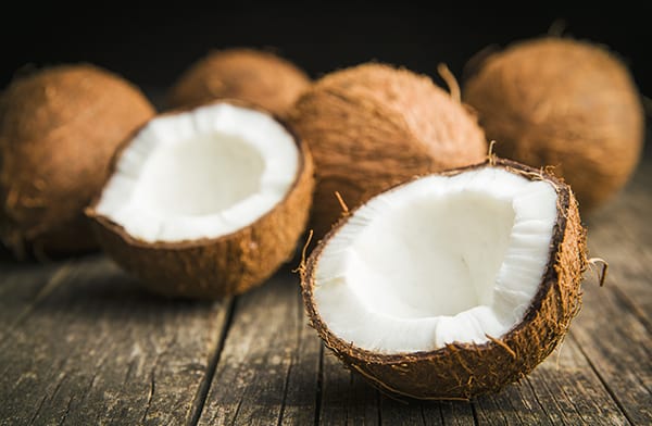 Cut Open Coconut