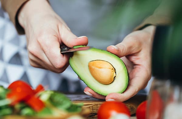 Peeling Avocado Skin