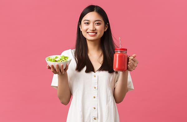 Healthy Meal and Smoothie