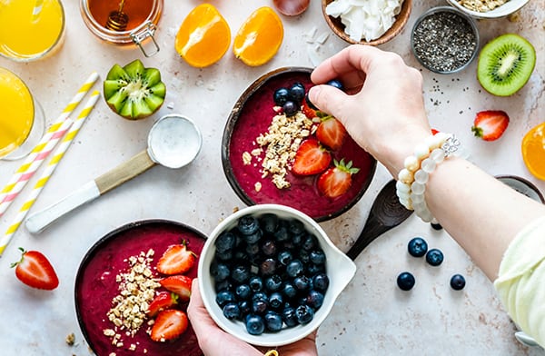 Making Fruity Smoothies