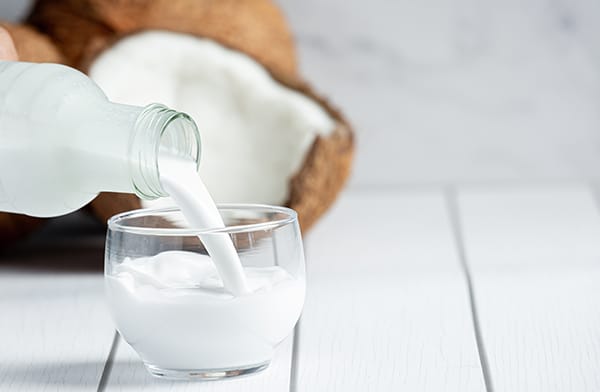 Pouring Coconut Milk