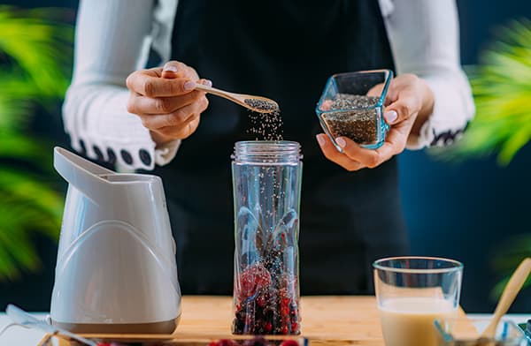 Adding Seeds to a Smoothie