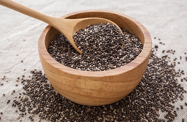 Bowl of Chia Seeds