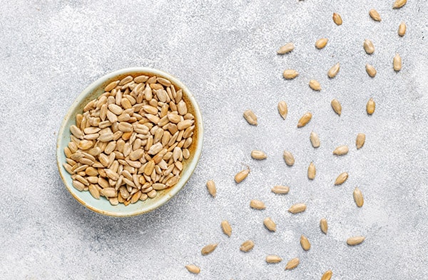 Bowl of Sunflower Seeds