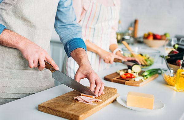 Chopping Meal Ingredients