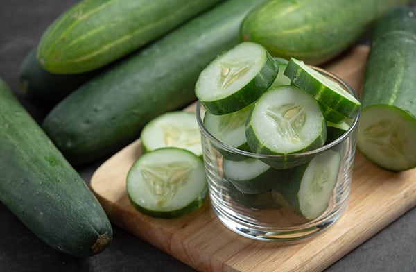 Sliced Cucumbers